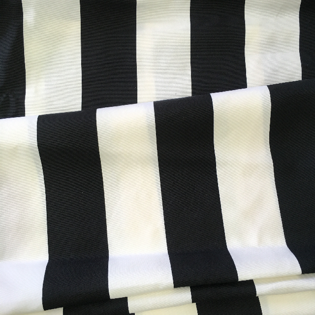 SCREEN FABRIC, Black & White Stripe Fabric (suits SCR0020)